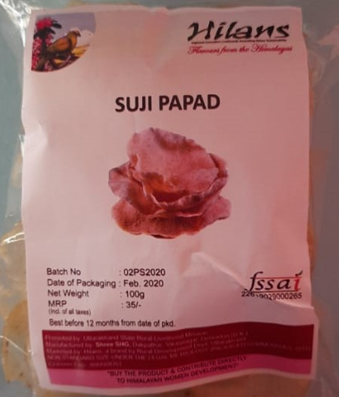 Suji Papad